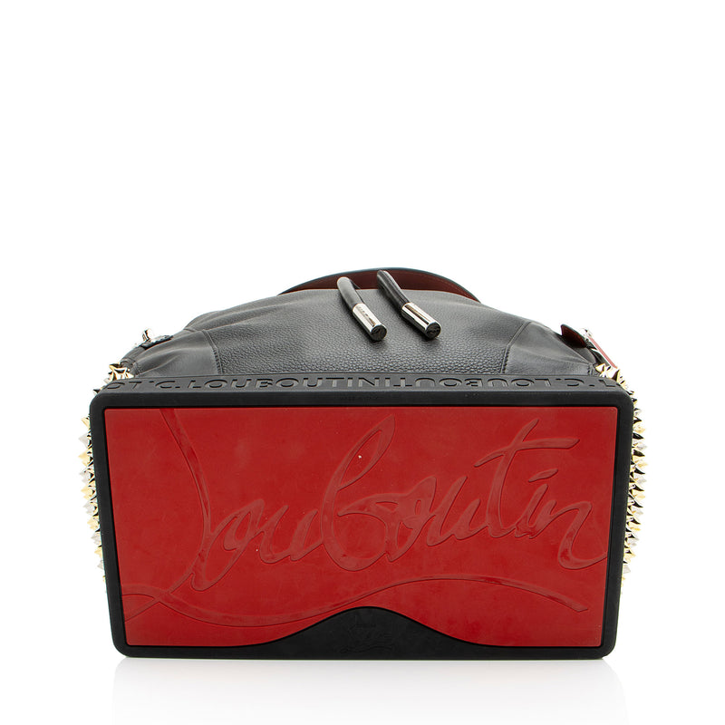 Christian Louboutin Leather Spiked Explorafunk Backpack (SHF-CUzlR1)