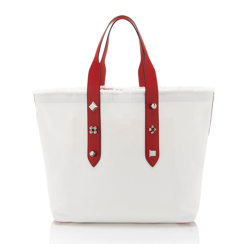 Christian Louboutin Canvas Frangibus Tote (SHF-M9DoSh)