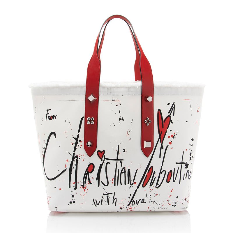 Christian Louboutin Canvas Frangibus Tote (SHF-M9DoSh)