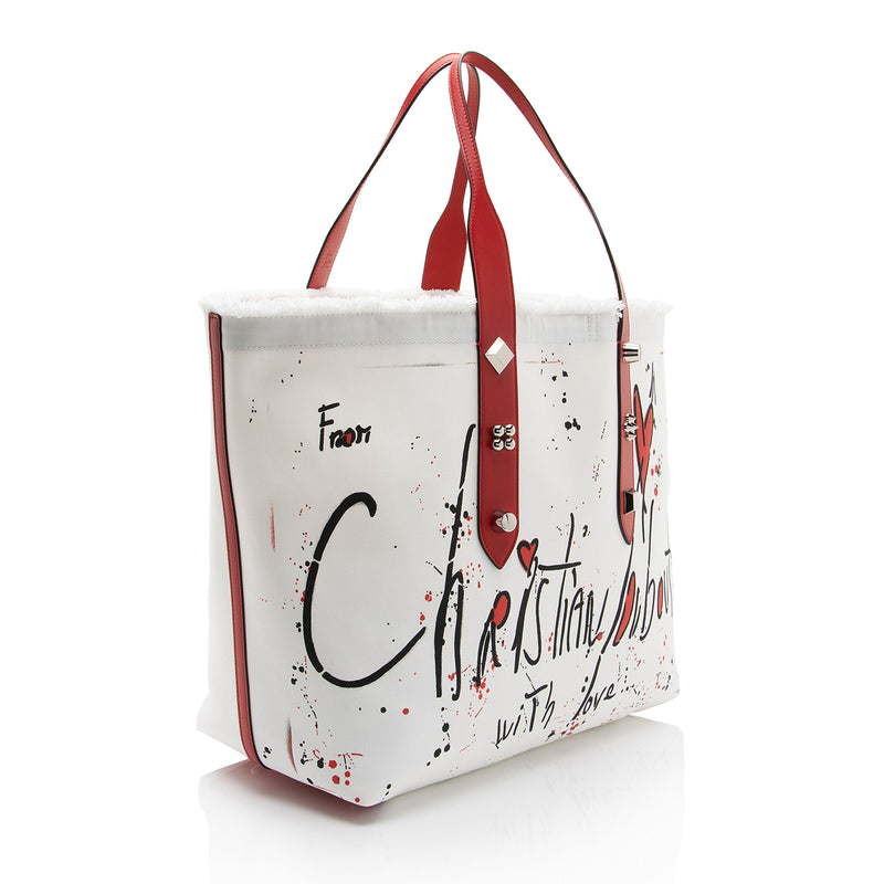 Christian Louboutin Canvas Frangibus Tote (SHF-M9DoSh)