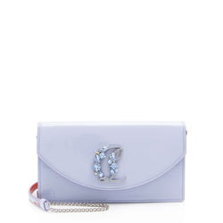 Christian Louboutin Embellished Patent Leather Loubi54 Clutch (SHF-fLxqB7)