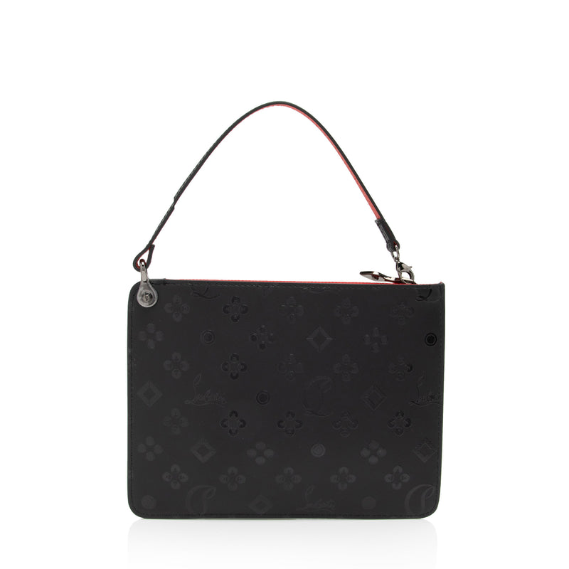 Christian Louboutin Embossed Leather Cabata Loubinthesky Pochette (SHF-LxPtg4)