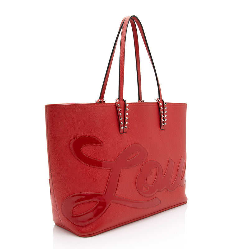 Christian Louboutin Leather Cabata Logo Tote (SHF-JXlDI8)