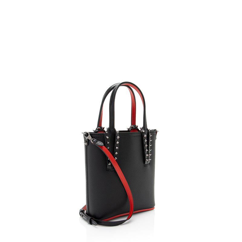 Christian Louboutin Leather Cabata N/S Mini Tote (SHF-HOuVAt)