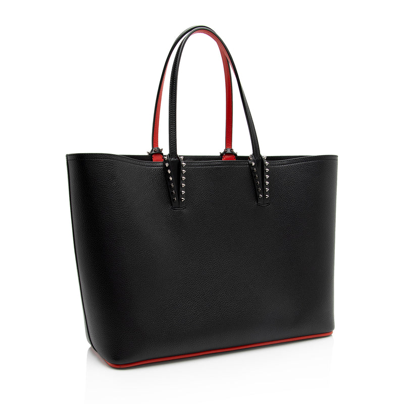 Christian Louboutin Leather Cabata Tote (SHF-rum3ro)