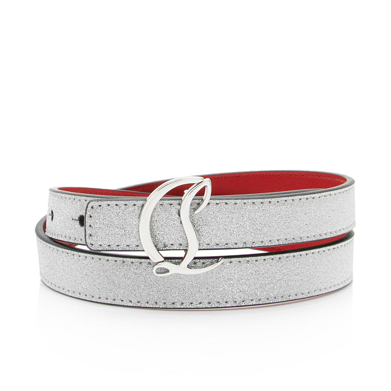 Louis Vuitton - Authenticated Belt - Glitter Silver for Women, Never Worn
