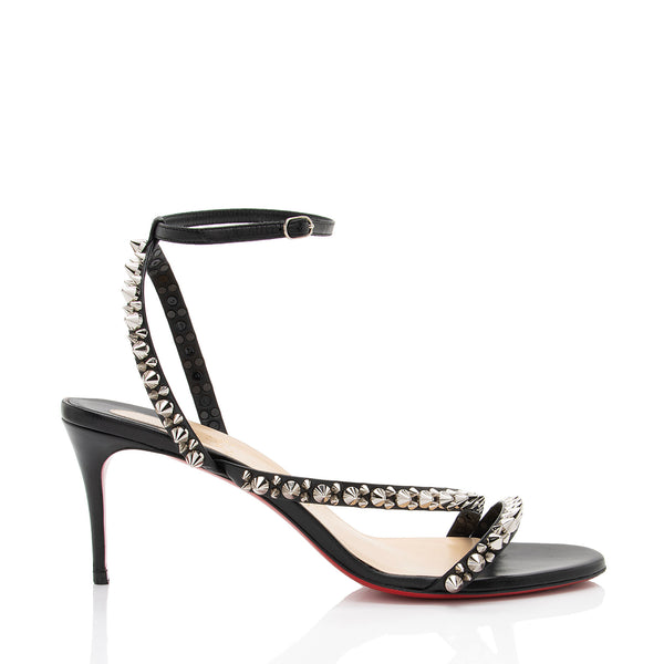 Christian Louboutin Leather Spike Mafaldina Sandals - Size 10 / 40 (SHF-e4URMI)