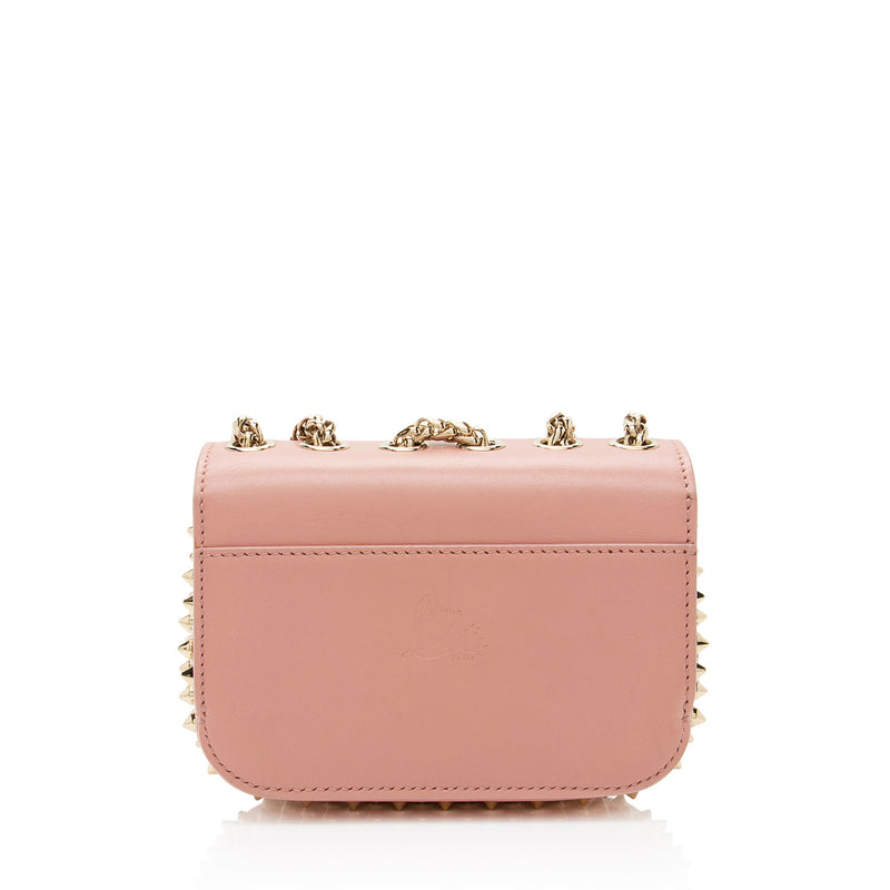 Christian Louboutin Leather Spiked Sweet Charity Mini Shoulder Bag (SHF-hxZ2wd)