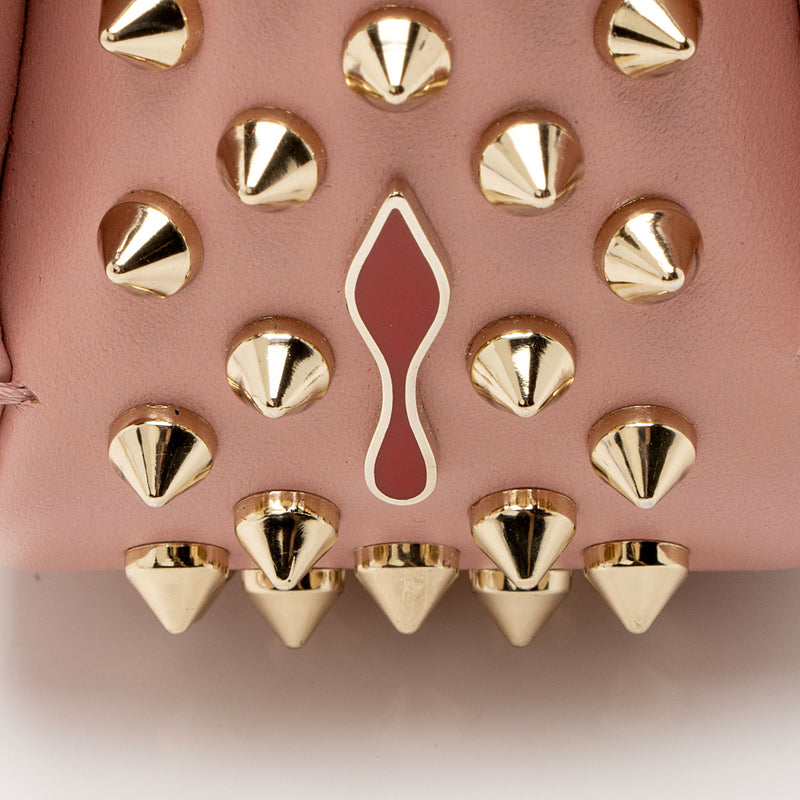 Christian Louboutin Leather Spiked Sweet Charity Mini Shoulder Bag (SHF-hxZ2wd)