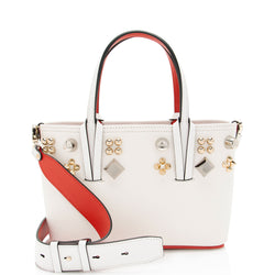 Christian Louboutin Leather Spiked Empire Mini Tote (SHF-NfPK9r)