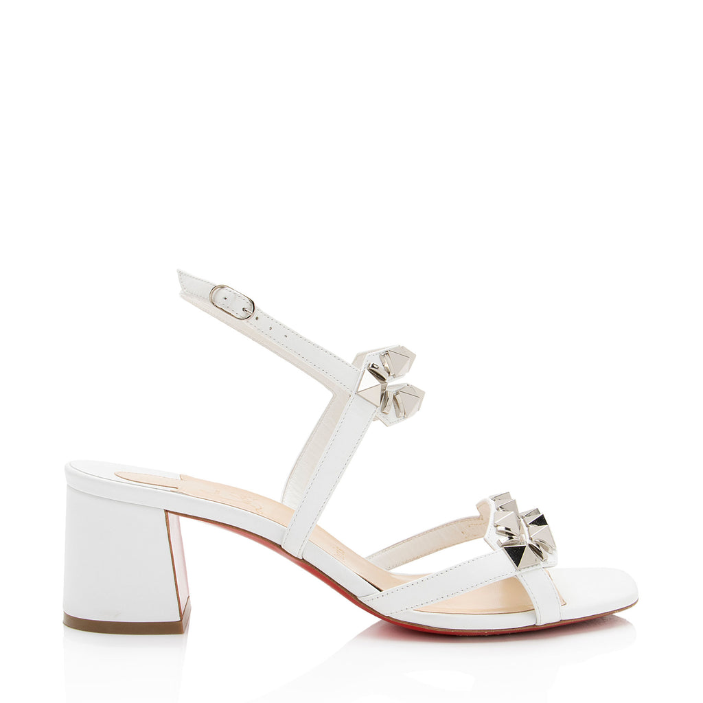 Christian louboutin galerietta studded leather sandals new arrivals