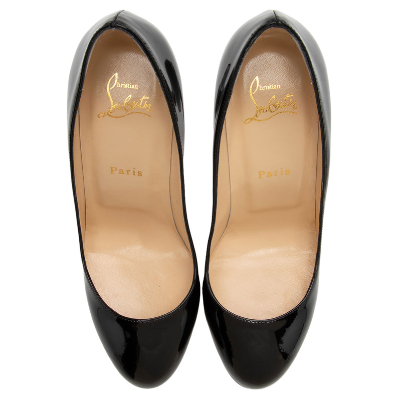 Christian Louboutin Patent Leather Fifille 100mm Pumps - Size 9.5 / 39.5 (SHF-bLY2oB)