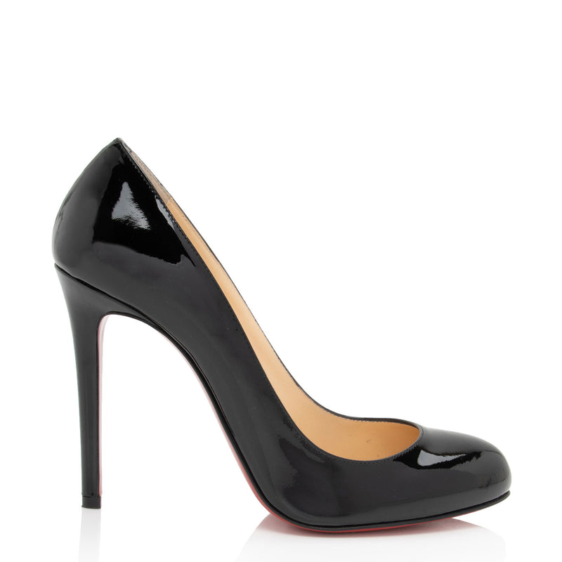 Christian Louboutin Patent Leather Fifille 100mm Pumps - Size 9.5 / 39.5 (SHF-bLY2oB)