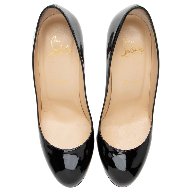 Christian Louboutin Patent Leather Fifille 100mm Pumps - Size 9.5 / 39.5 (SHF-u1487c)