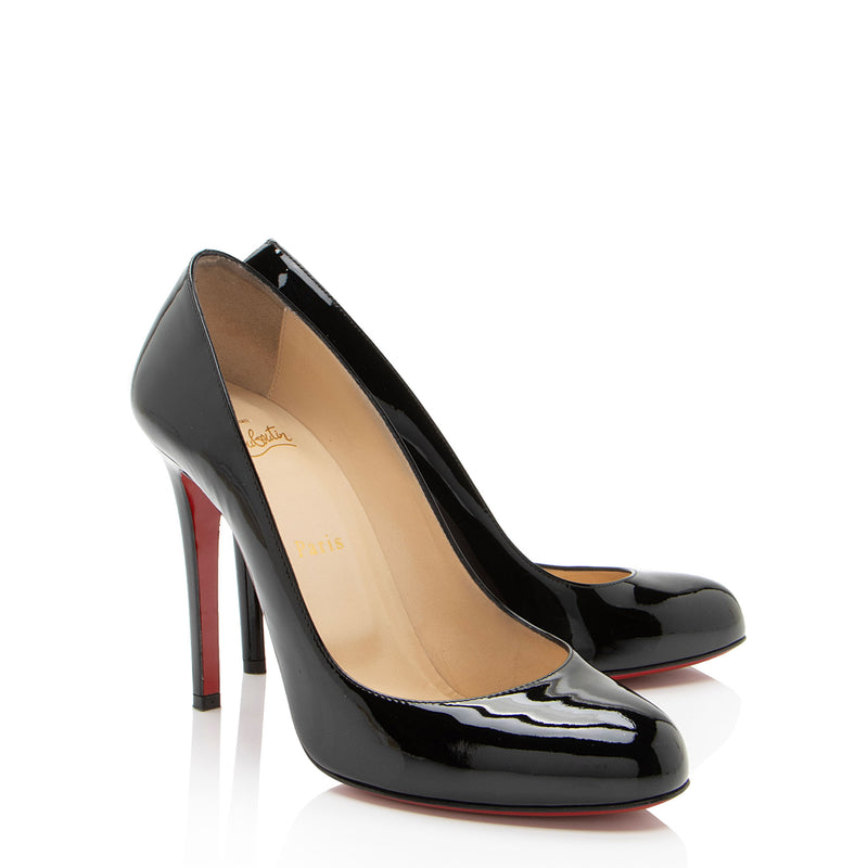 Christian Louboutin Patent Leather Fifille 100mm Pumps - Size 9.5 / 39.5 (SHF-u1487c)