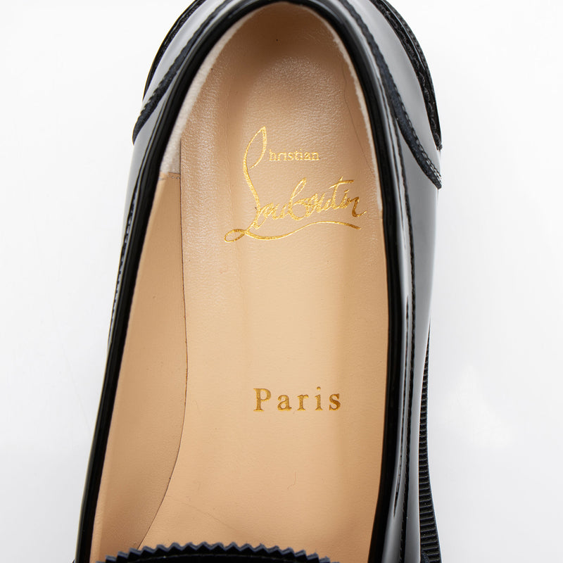 Christian Louboutin Patent Leather Lock Woody Loafers - Size 6 / 36 (SHF-uHAwSe)