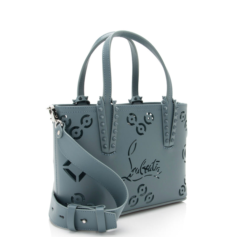 Christian Louboutin Perforated Leather Cabata Loubinthesky Mini Tote (SHF-qCEHE8)