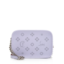 Christian Louboutin Perforated Leather Loubinthesky Small Camera Bag (SHF-yi7pUv)