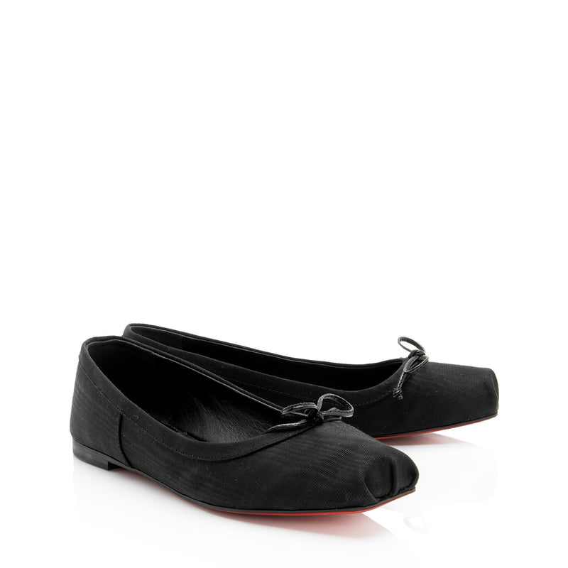 Christian Louboutin Silk Mamadrague Flats - Size 7 / 37 (SHF-kXFG8g)