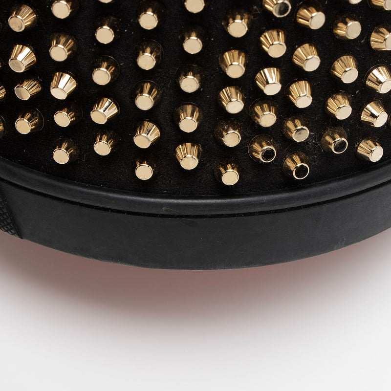 Christian Louboutin Studded Calfskin Marie Jane Bucket Bag (SHF-vzCSmB)