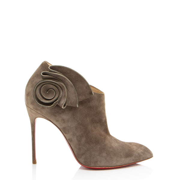 Christian Louboutin Suede Mrs Baba Ankle Boots - Size 8.5 / 38.5 (SHF-lT7uS8)