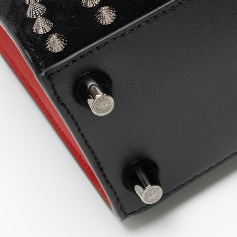 Christian Louboutin Suede Spiked Paloma Mini Tote (SHF-bNWjhT)