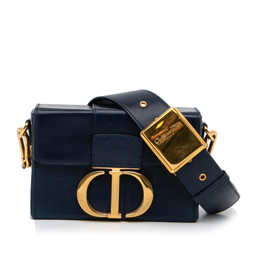 Christian Dior Black Leather 30 Montaigne Box Bag - ShopStyle