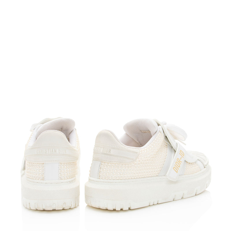 Dior Calfskin Pearl Dior-ID Platform Sneakers - Size 6 / 36 (SHF 