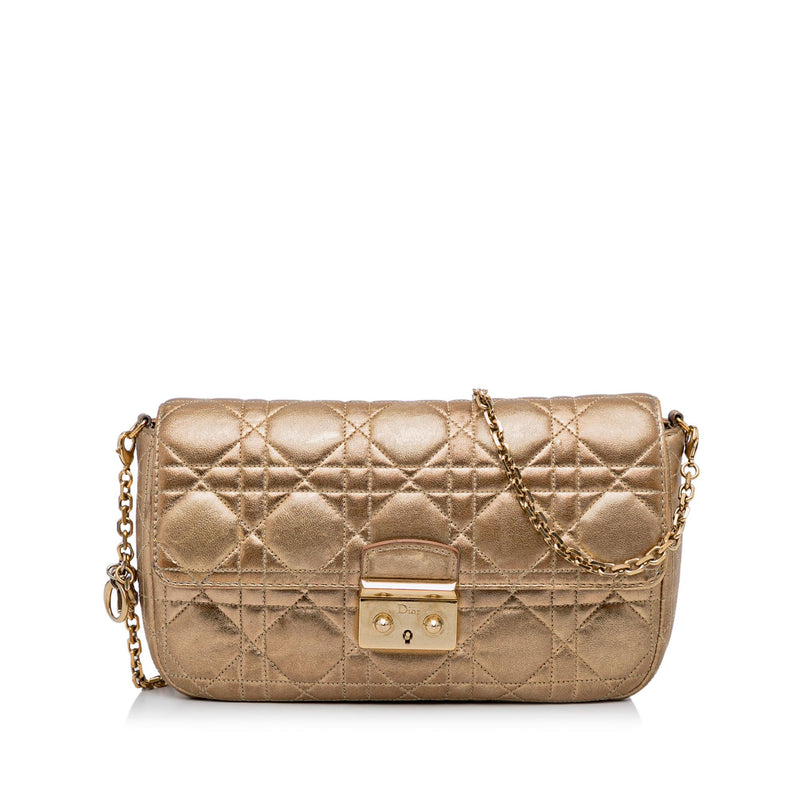 Dior Cannage Miss Dior Promenade Chain Leather Crossbody Bag (SHG