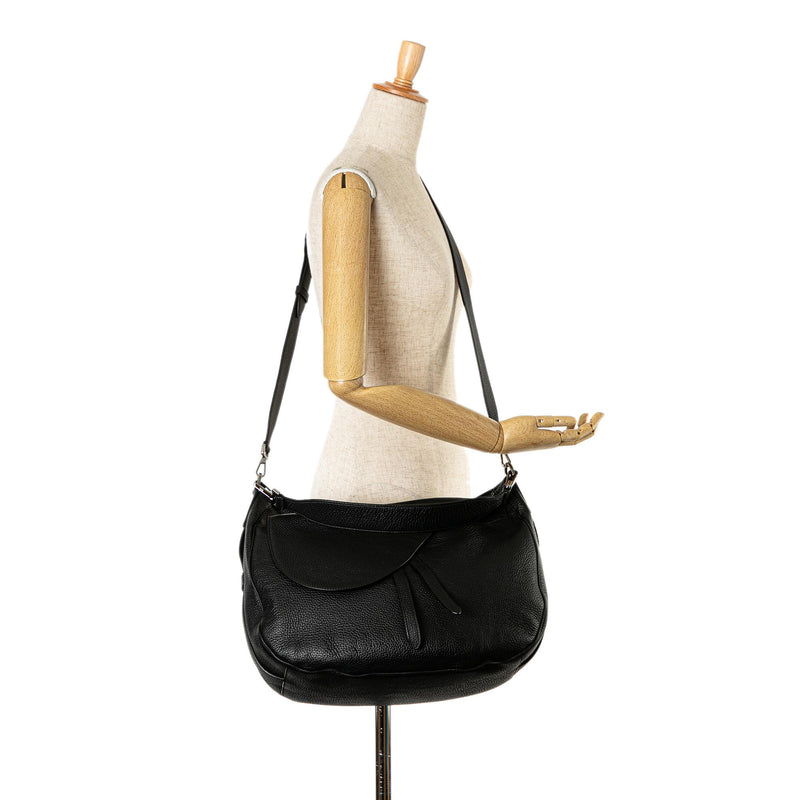 Dior Grained Calfskin Saddle Soft Bag (SHG-n8ertx)