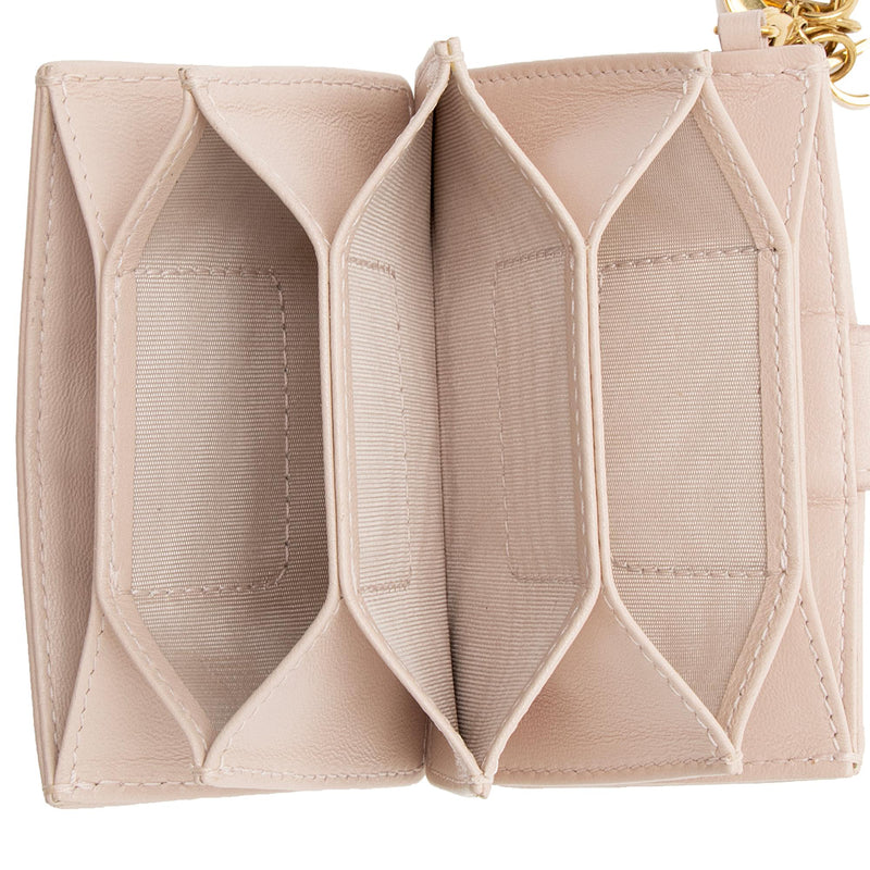 Dior Lambskin Studded Lady Dior 5-Gusset Card Holder, Dior  Small_Leather_Goods