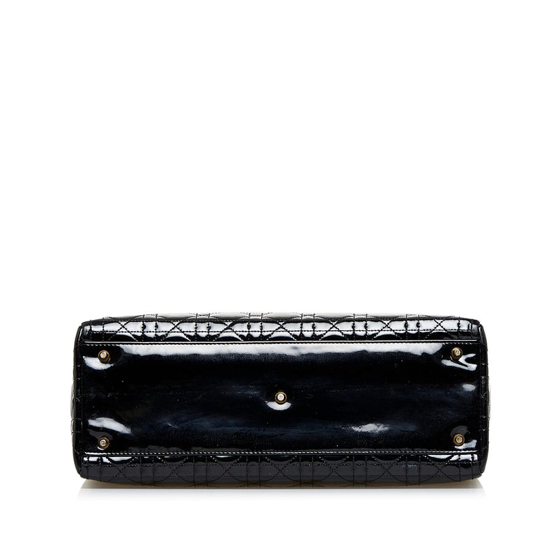 Dior Patent Leather Cannage Lady Dior Chain Pouch (SHF-22842) – LuxeDH