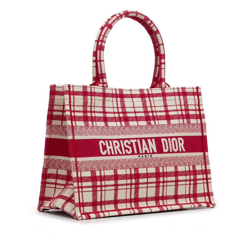 Dior checkered book tote best sale