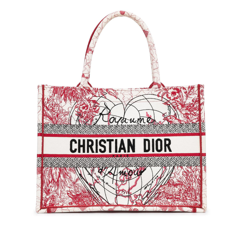 DIOR BOOK TOTE (旧スモーク)ピンク千鳥柄 - バッグ