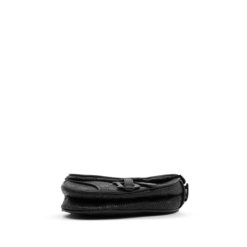 Dior Saddle Clutch Calf Ultra Matte Black