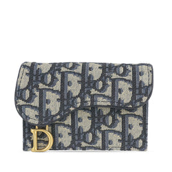 Dior Oblique Canvas Saddle Card Holder (SHG-FhHFvi)