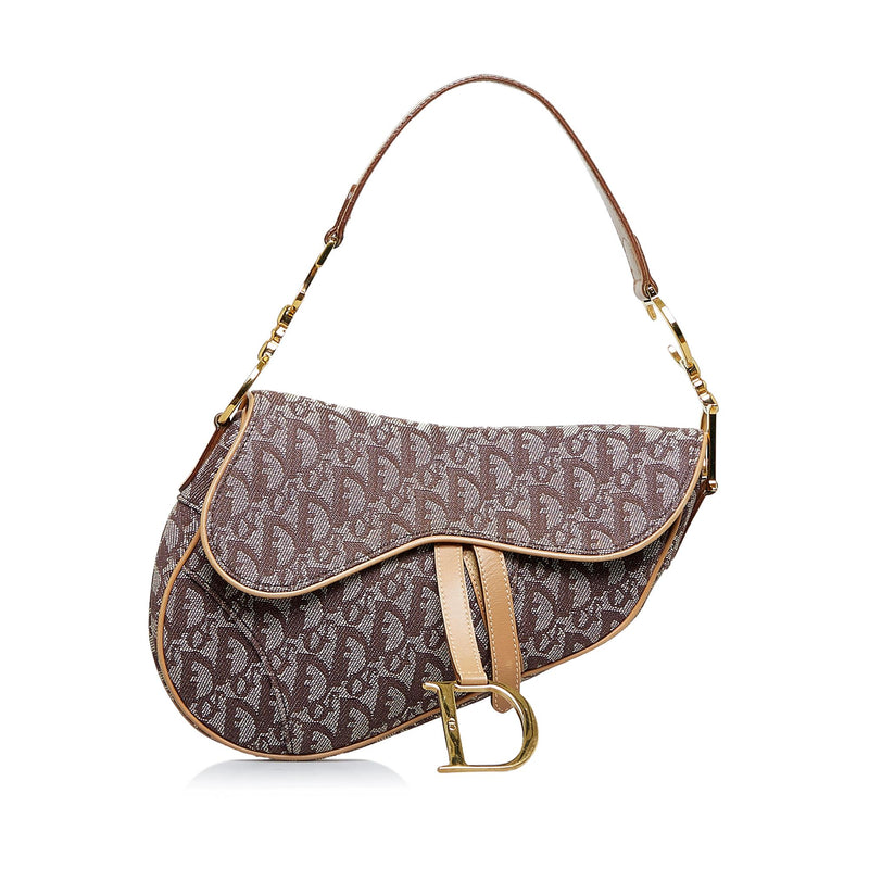 Dior Saddle Monogram Canvas Bag