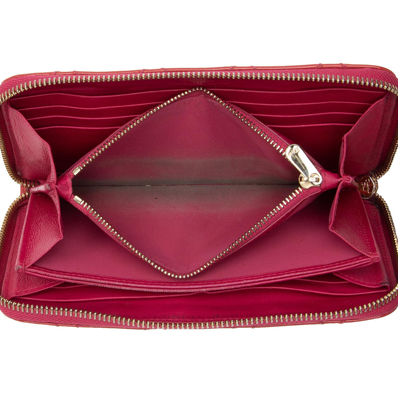 Lady dior patent leather wallet Dior Burgundy in Patent leather - 35193620