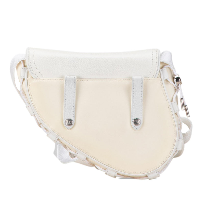 Dior Sacai Technical Fabric and Leather Saddle Bag (SHG-gRmFDy)