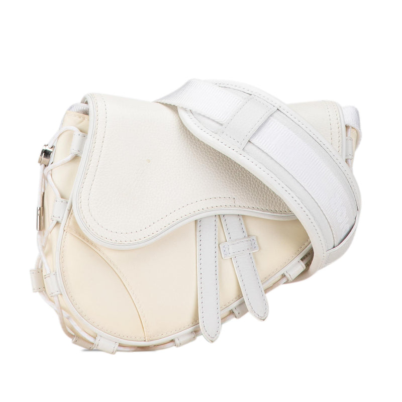 Dior Sacai Technical Fabric and Leather Saddle Bag (SHG-gRmFDy)