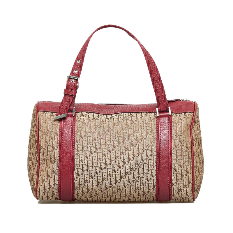 Trotter Mini Boston Bag, Used & Preloved Dior Handbag, LXR USA, Red
