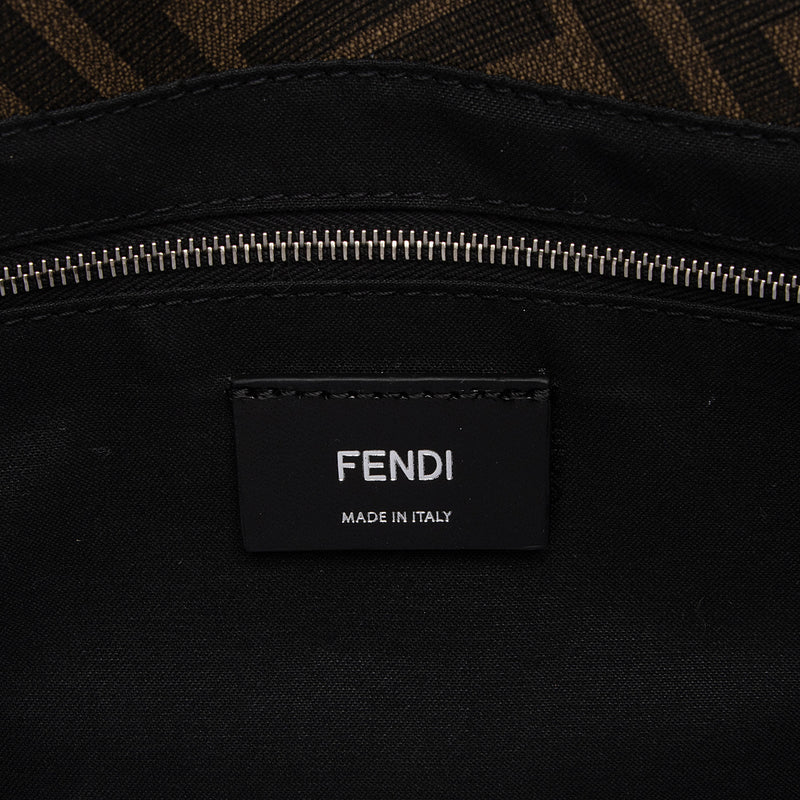 Fendi FF Coated Canvas Leather 1974 Diagonal Messenger (SHF-TIkzeY)