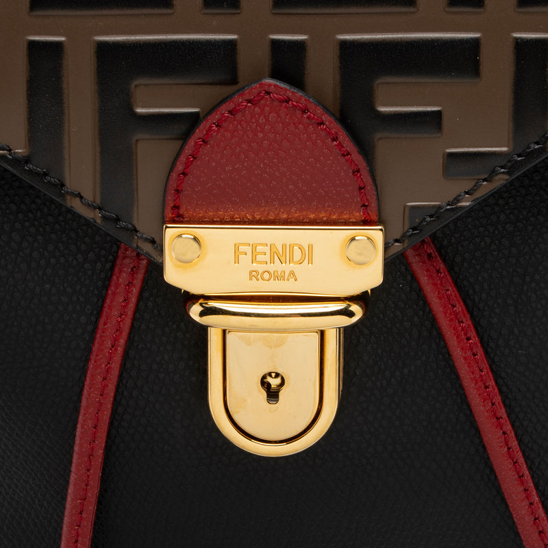 Fendi FF Embossed Calfskin Cruise Bico Backpack (SHF-T6sFtG)