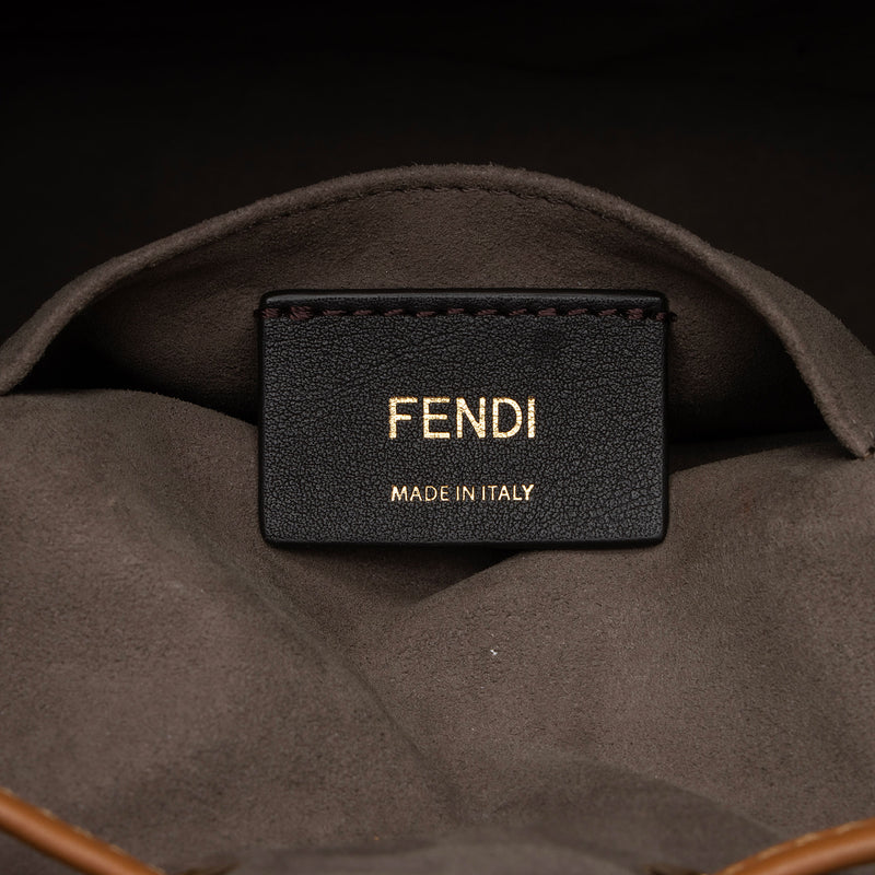 Fendi FF Spalmati Mon Tresor Grande Shoulder Bag (SHF-4FUCF3)