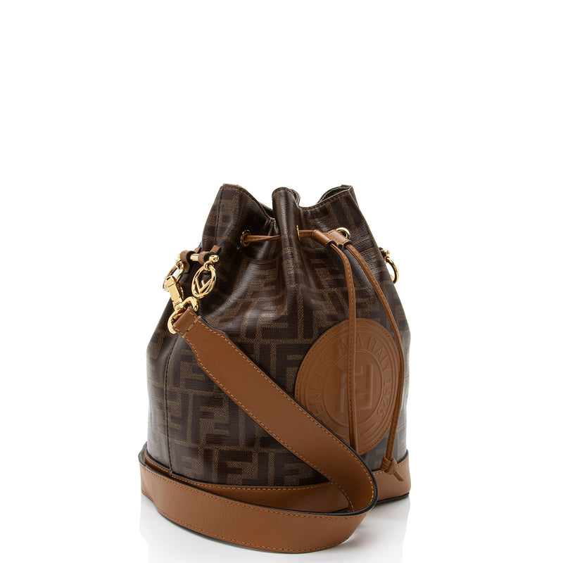 Fendi FF Spalmati Mon Tresor Grande Shoulder Bag (SHF-4FUCF3)