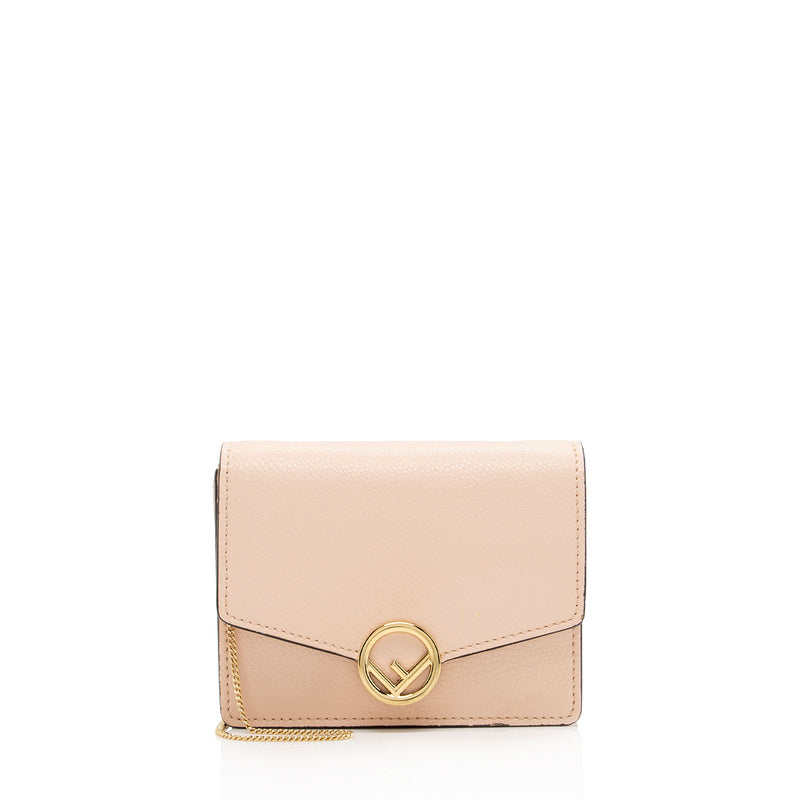 Fendi Grained Calfskin F is Fendi Wallet on Chain Bag (SHF-uQqCOO)