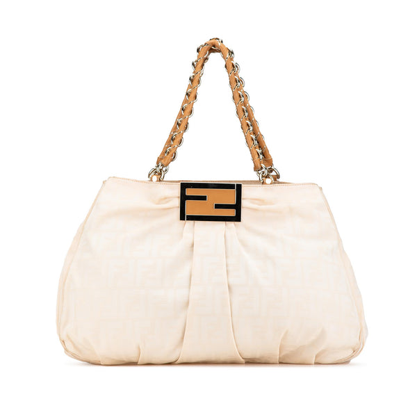 Fendi Large Zucca Canvas Mia Tote (SHG-5ckPW6)