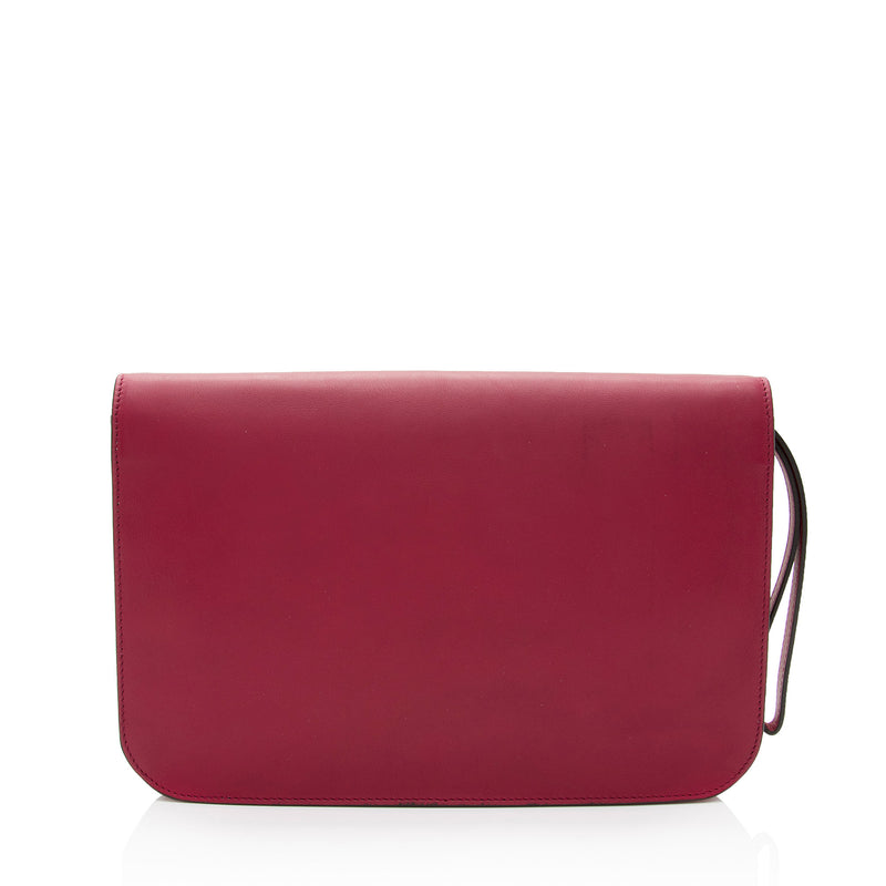 Fendi Leather 2Jours Envelope Clutch (SHF-tw1GaP)