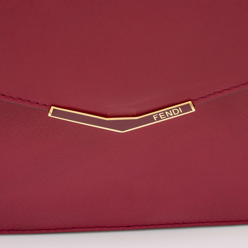 Fendi Leather 2Jours Envelope Clutch (SHF-tw1GaP)