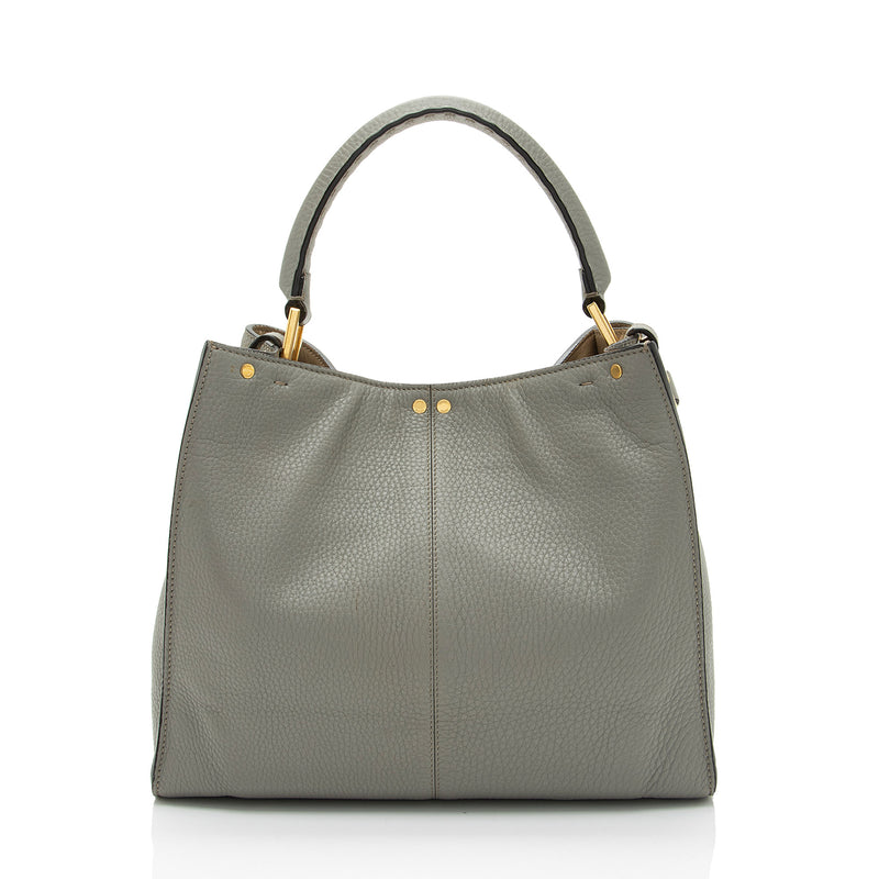 Fendi Leather Peekaboo X Lite Medium Satchel (SHF-oEYida)